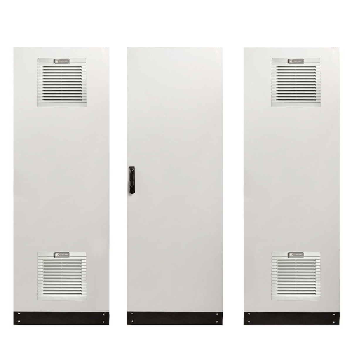 Electrical Cabinet with Vents 1620H x 600W x 600D Grey — TRO Assemblies