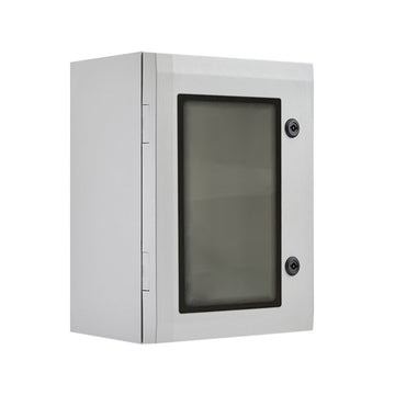 Fibox ARCA Polycarbonate Enclosure 300H X 400W X 150D IP66 With 2 Quarter Turn Locks, Including Mounting Plate