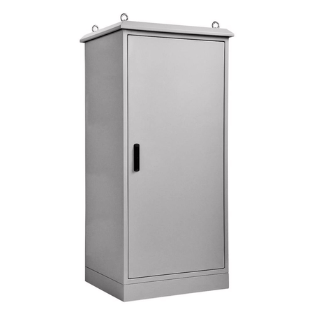 18U/RU IP66 Padmount Roadside Cabinet Gal Steel 1075H x 750W x 620D - Without Ventilation, RAL7035 — IP Enclosures