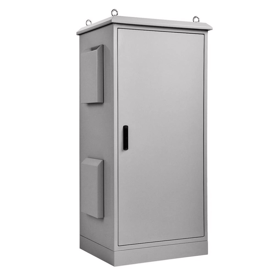 Field Cabinet 24RU 1375H x 750W x 800D IP55 RAL7035 Grey, Ventilated — IP Enclosures