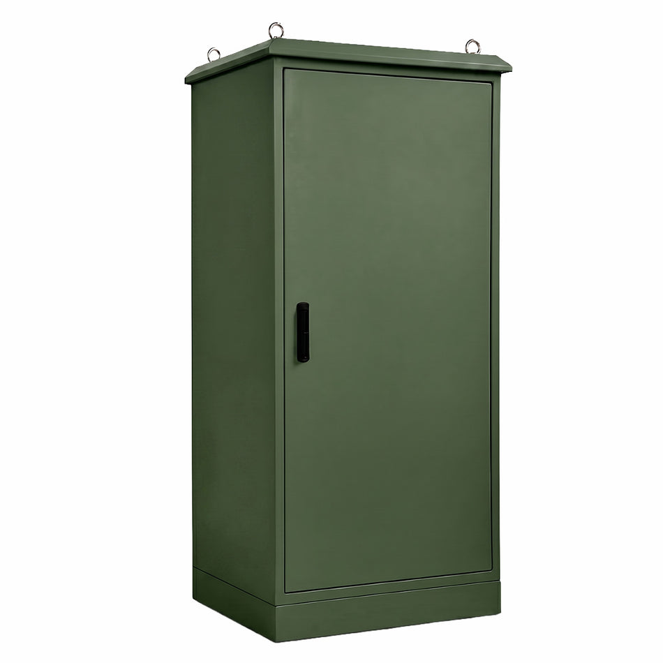 Field Cabinet 42U/RU 2275H X 750W X 620D IP66 Moss Green, Non-Ventilated — IP Enclosures