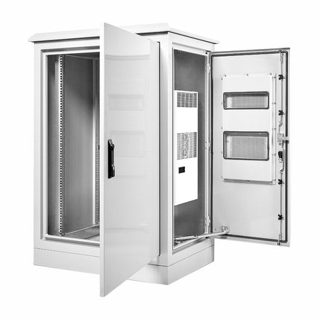 42U/RU Field Cabinet 2275H x 900W x 800D for 2.0kW Air Conditioner *A/C UNIT NOT INCLUDED* — IP Enclosures