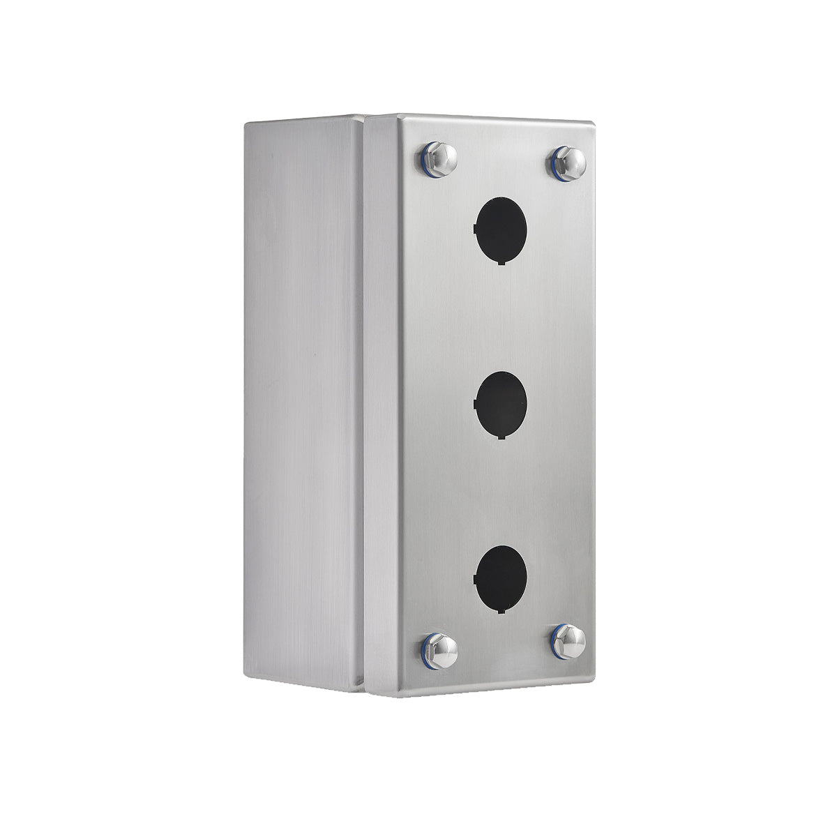 Pushbutton Enclosure 304 Stainless Steel, 3 Hole — IP Enclosures