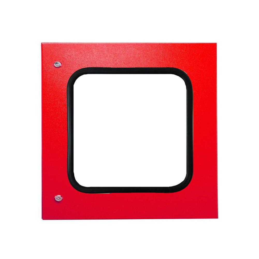 Transparent Door 600H x 600W IP66 Red — IP Enclosures