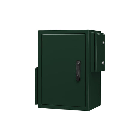 Field Cabinet 650H x 450W x 325D IP55 RAL6005 Moss Green, Ventilated — IP Enclosures