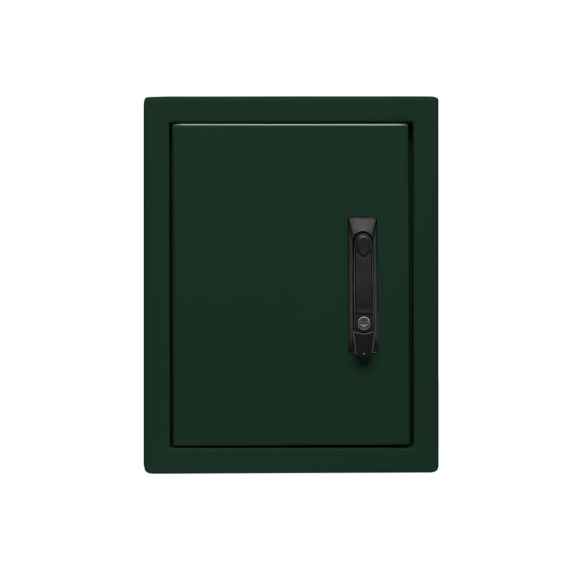 700H X 600W X 325D IP66 Field Enclosure Gal Steel RAL6005 Moss Green, Non-Ventilated C/W 12U 19” Rack Profiles — IP
