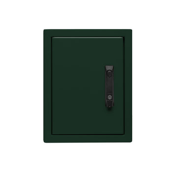 700H X 600W X 325D IP66 Field Enclosure Gal Steel RAL6005 Moss Green, Non-Ventilated C/W 12U 19” Rack Profiles