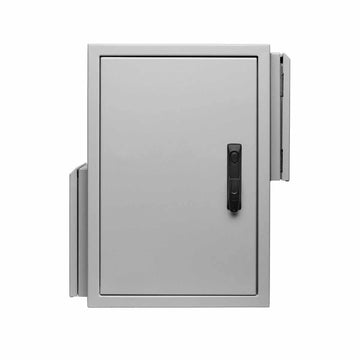 Aluminium Field Cabinet 12U/RU 700H x 600W x 325D IP55 RAL7035 Grey, Ventilated