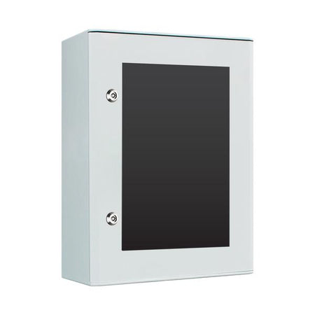 GRP Electrical Enclosure 618H x 438W x 251D IP65 with Transparent Door — IP Enclosures