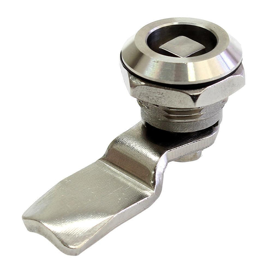Chrome Quarter Turn 8mm Square Lock for Electrical Enclosures — IP Enclosures