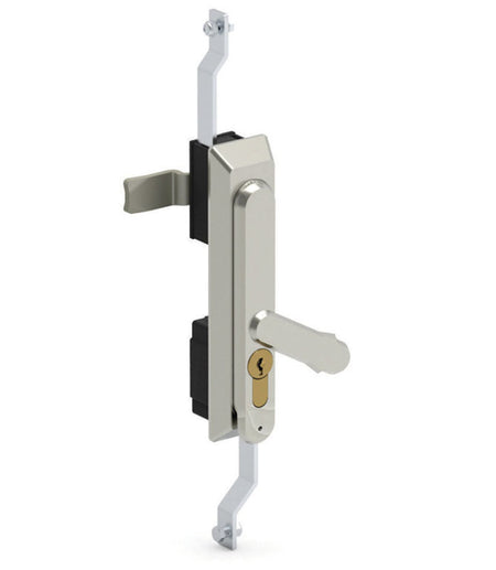 Stainless Steel Swing Handle Electrical Cabinet - Padlockable & Half Euro Insert — IP Enclosures