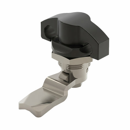 Wing Knob Padlockable, Cast Alloy Coated Black for Electrical Enclosures — IP Enclosures