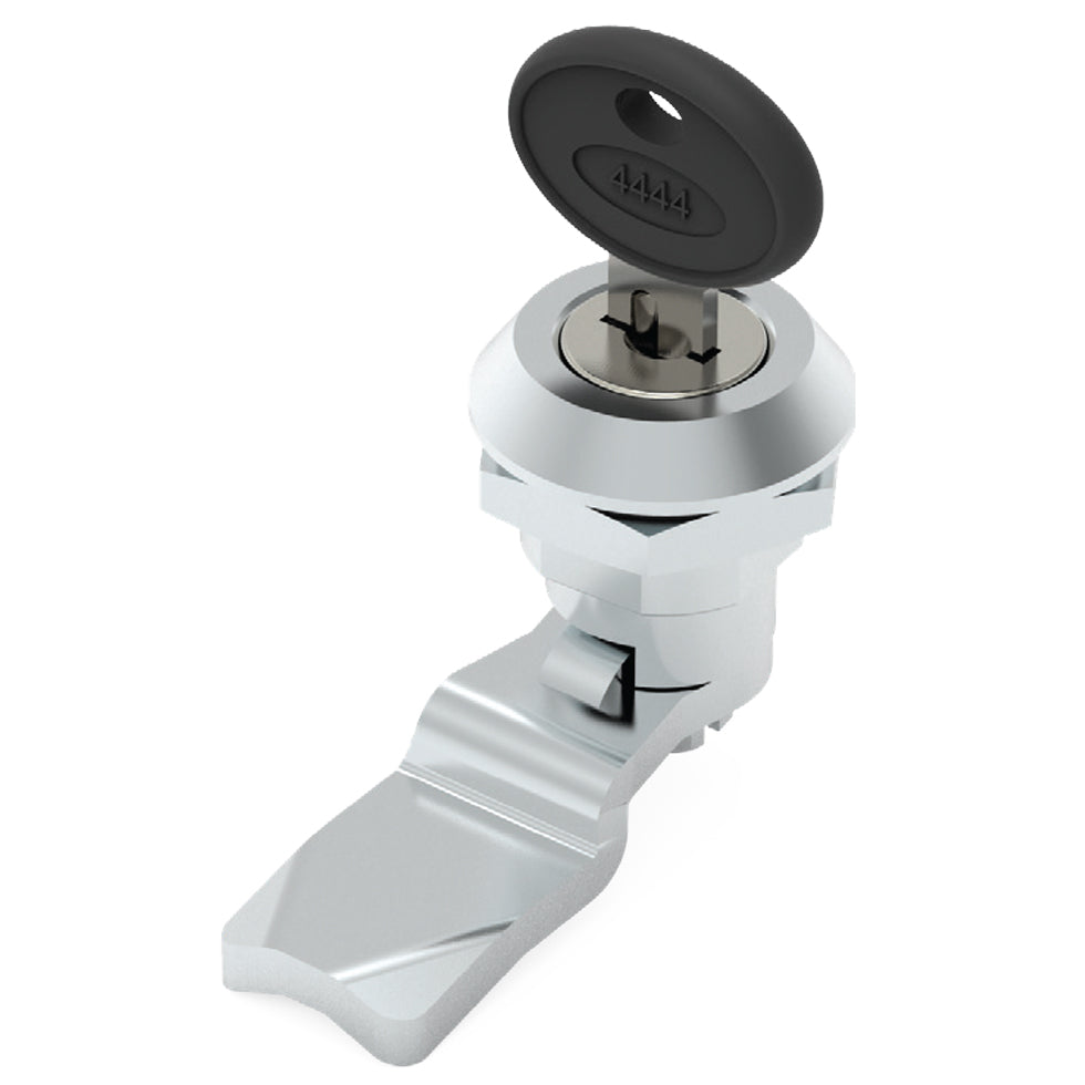 Chrome Quarter Turn Lock Keyed for Electrical Enclosures — IP Enclosures