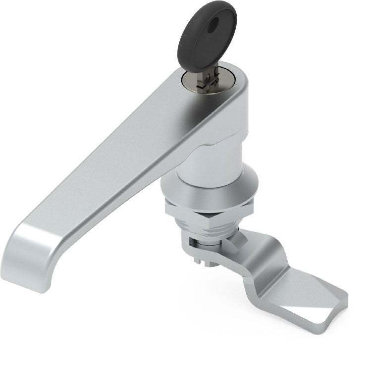Chrome L Handle for Electrical Enclosures, Keyed — IP Enclosures