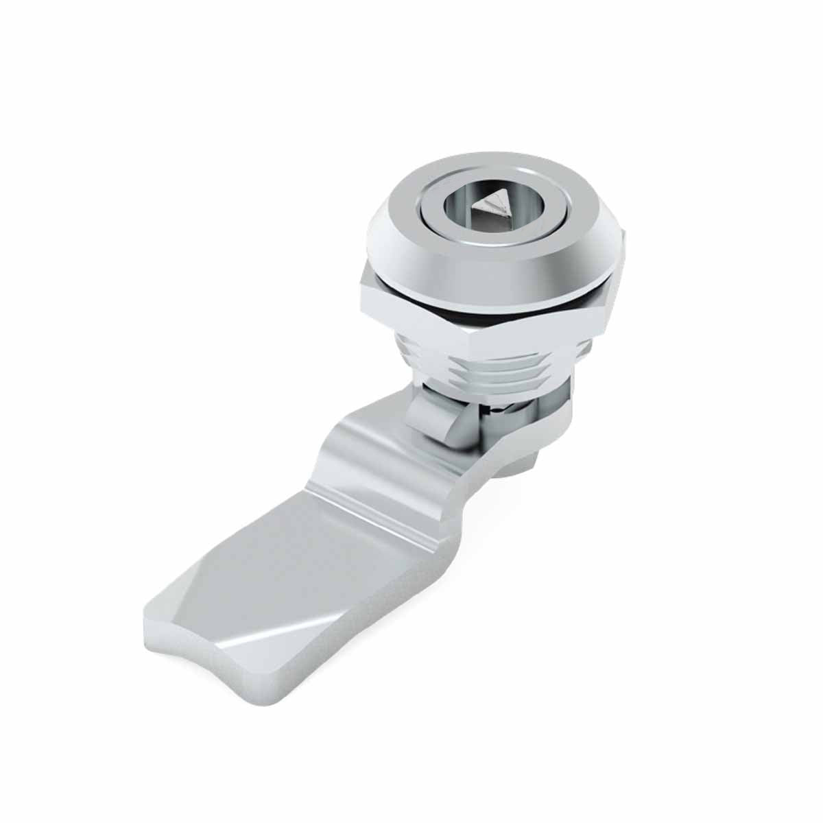 Chrome Quarter Turn 9mm Triangle Lock — IP Enclosures