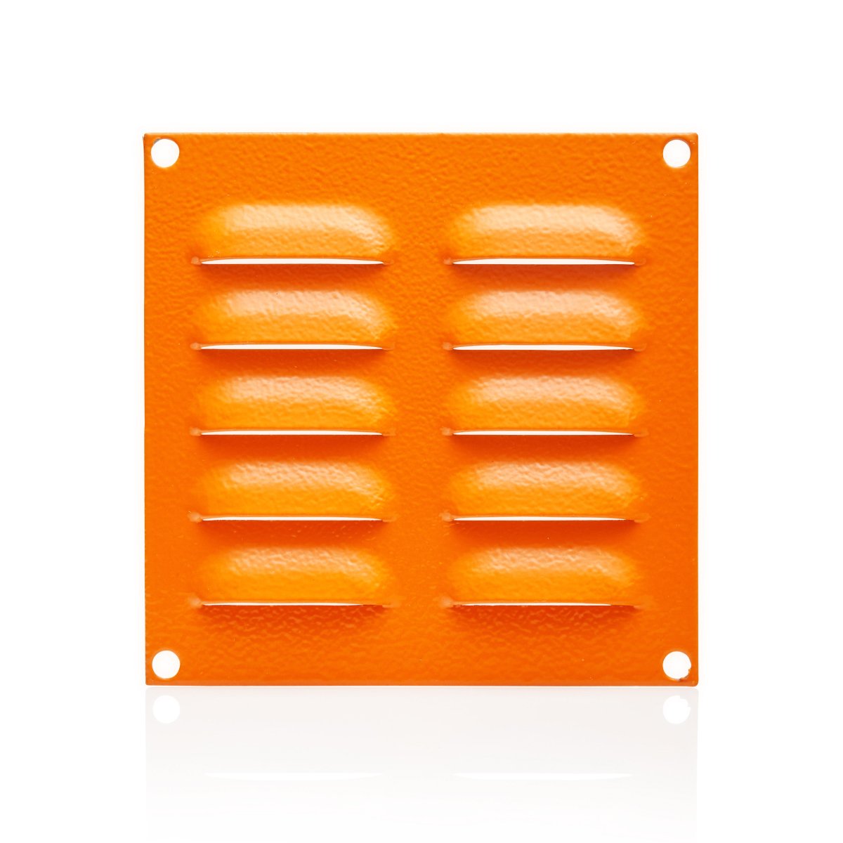 Louvre Vent 130H x 130W X15 Orange — IP Enclosures
