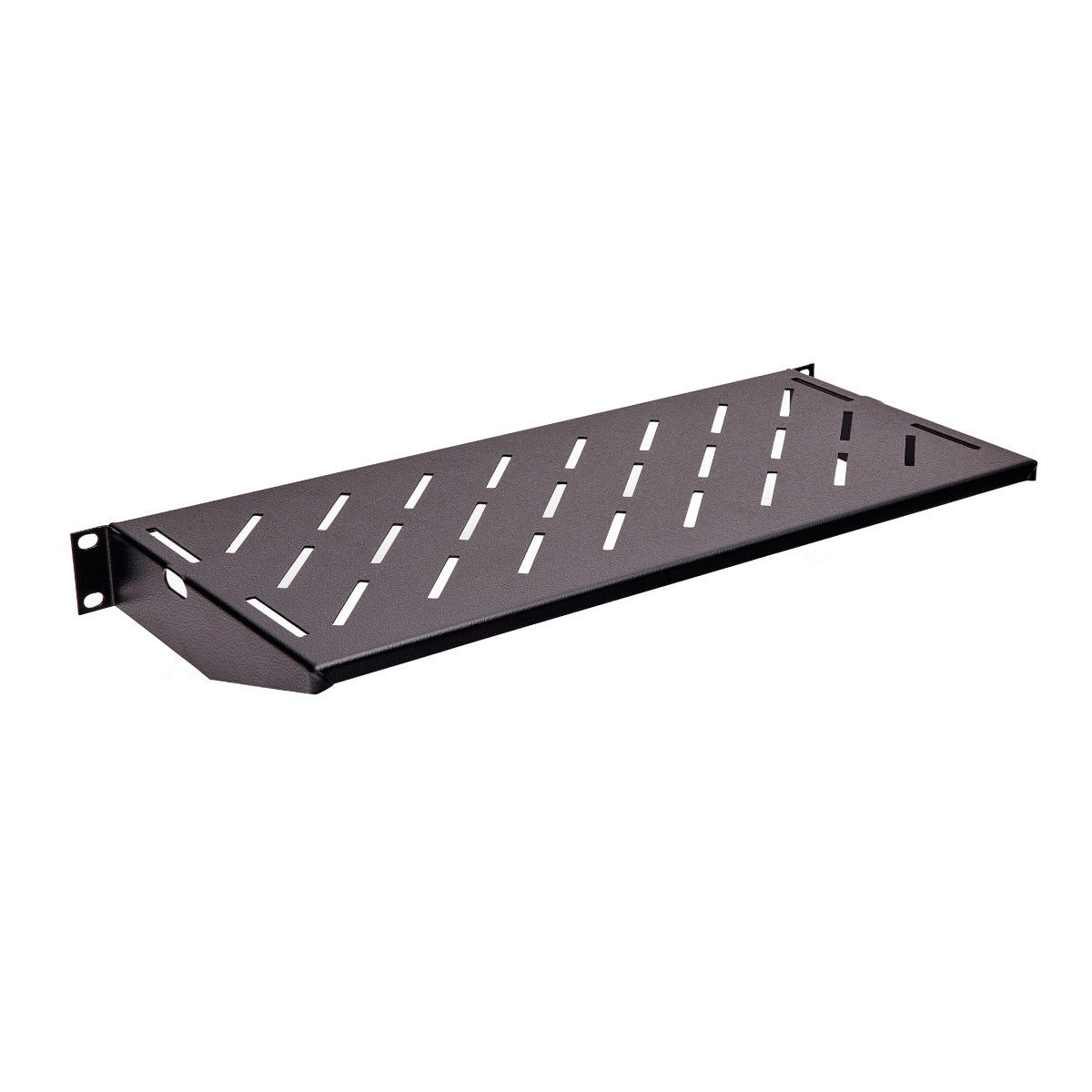 1U/RU Fixed Shelf for Data Racks - 300mmD, Black — IP Enclosures