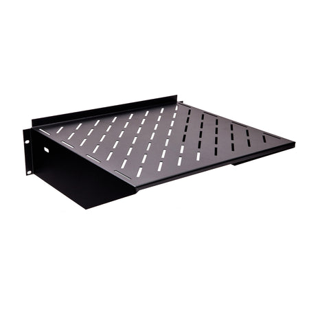 3U/RU Fixed Shelf for Data Racks - 500mmD, Black — IP Enclosures