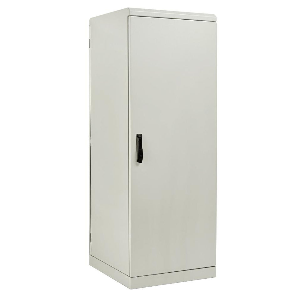 19" Data Rack 12U/RU x 600D IP66 Grey with Rear Door — IP Enclosures