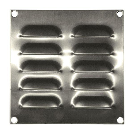 316 Stainless Steel Louvre Vent 130H x 130W — IP Enclosures