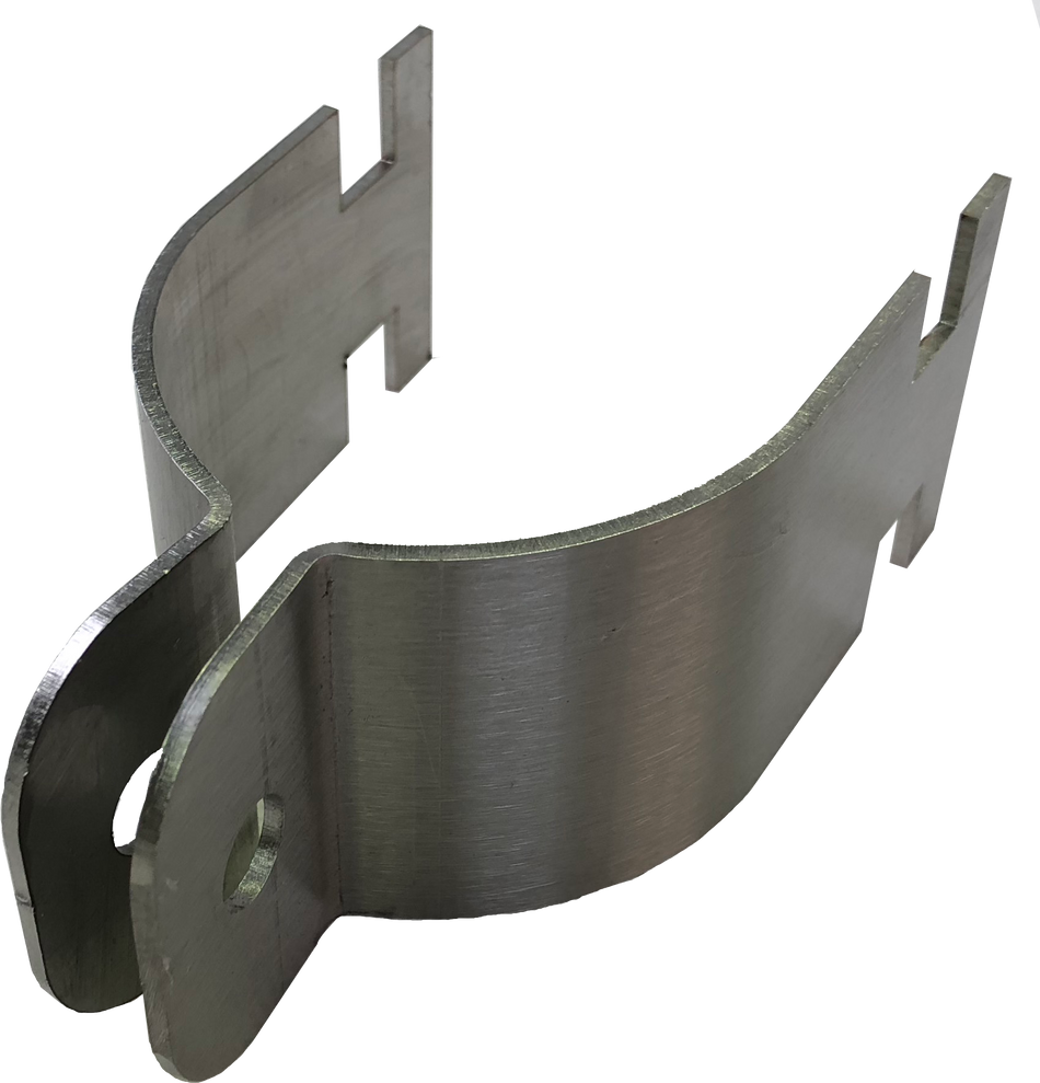 316 Stainless Steel Pole Mount Bracket Clamp to suit 60mm OD Pole — IP Enclosures
