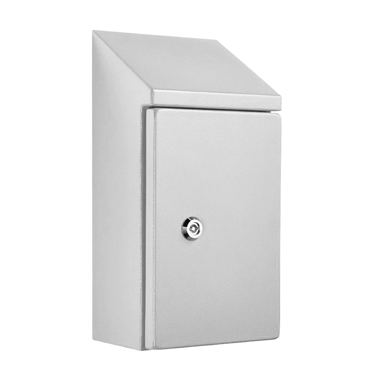 Sloping Roof Electrical Enclosure 400H x 300W x 200D IP66 Grey — IP Enclosures